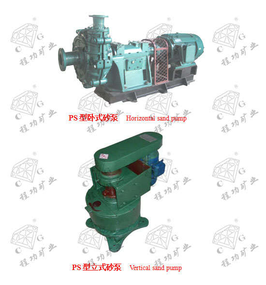 PS型卧式砂泵 Horizontal sand pump PS型立式砂泵 Vertical sand pump