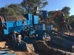 Mobile gold wash plant